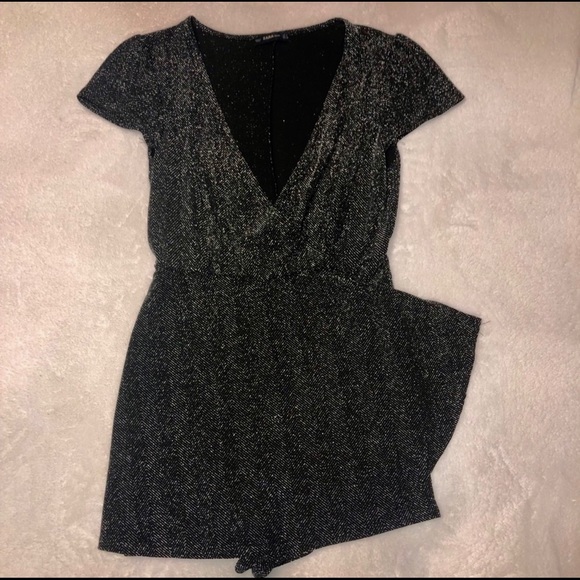 Zara Knit Metallic Romper - Picture 2 of 5